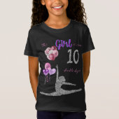 Dit meisje is nu 10 dubbelcijferige gymnastiek t-shirt (Voorkant)
