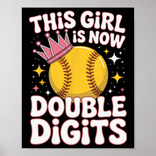 Dit meisje is nu 10 dubbele cijfers Softll jeugd a Poster