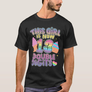 Dit meisje is nu 13 cijfers 13e verjaardag po t-shirt
