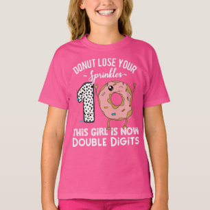 Dit meisje is nu dubbele cijfers 10e verjaardag Do T-shirt