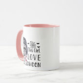 Dit meisje is verliefd op Halloween Mok (Voorkant links)