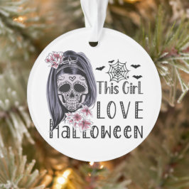 Dit meisje is verliefd op Halloween Ornament