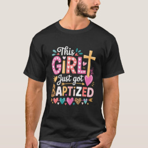 Dit meisje is zojuist gedoopt christelijke doop re t-shirt