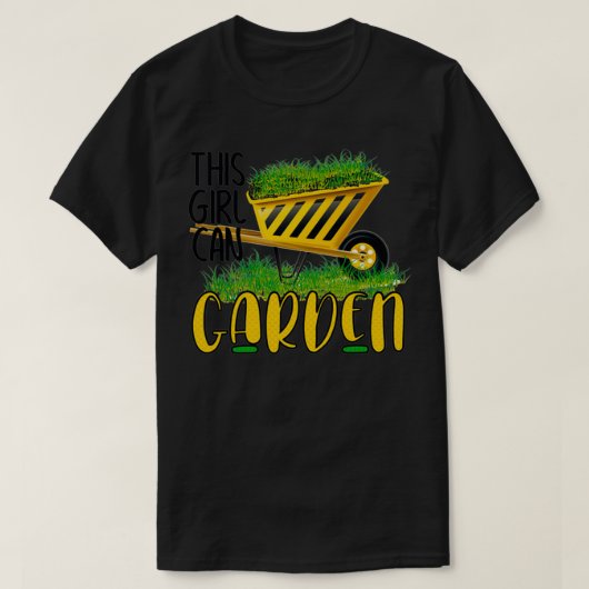 Dit meisje kan een tuin maken t-shirt (Design voorkant)