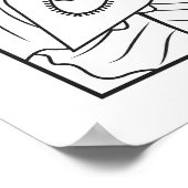 Dit meisje kan het zelf kleuren poster (Hoek)