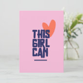 Dit meisje kan kaart (Staand voorkant)