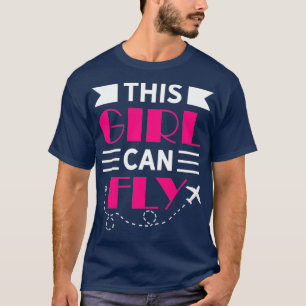 Dit meisje kan piloot-vrouw vliegen t-shirt