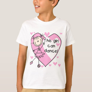 Dit meisje kan T-shirts en geschenken dansen