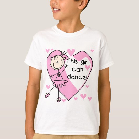 Dit meisje kan T-shirts en geschenken dansen (Voorkant)