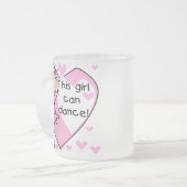 Dit meisje kan T-shirts en geschenken dansen Matglas Koffiemok (Voorkant links)