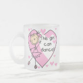 Dit meisje kan T-shirts en geschenken dansen Matglas Koffiemok (Links)