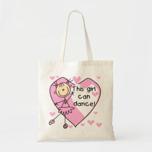 Dit meisje kan T-shirts en geschenken dansen Tote Bag