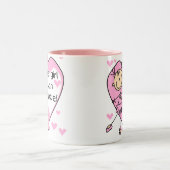 Dit meisje kan T-shirts en geschenken dansen Tweekleurige Koffiemok (Center)