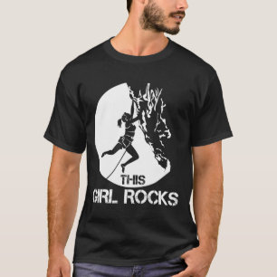 Dit meisje klimt met Boulder Carabiner kliber T-shirt