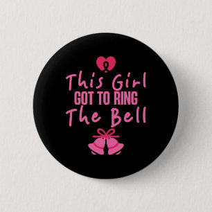 Dit meisje kreeg de bel te luiden borstkanker bewu ronde button 5,7 cm