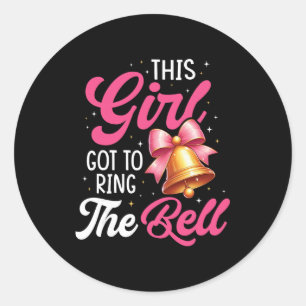 Dit meisje kreeg de bel te luiden borstkanker bewu ronde sticker