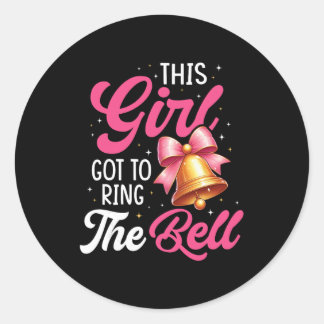 Dit meisje kreeg de bel te luiden borstkanker bewu ronde sticker