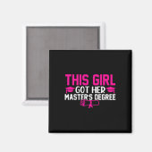 Dit meisje kreeg haar master Afstuderen Master Magneet (Voorkant / Achterkant)