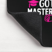 Dit meisje kreeg haar master Afstuderen Master Muismat (Hoek)