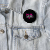 Dit meisje kreeg haar master Afstuderen Master Ronde Button 5,7 Cm (In situ)