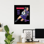Dit meisje kreeg Poster van het spel (voetbal) (Thuiskantoor)