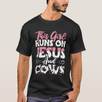 Dit meisje loopt op Jesus en Koeien Koe Kleding 3