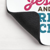 Dit meisje loopt op Jezus en Barrel Racing Muismat (Hoek)