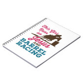 Dit meisje loopt op Jezus en Barrel Racing Notitieboek (Linkerzijde)