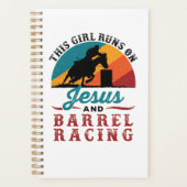Dit meisje loopt op Jezus en Barrel Racing Planner (Voorkant)