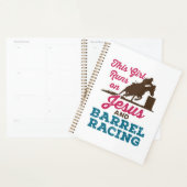 Dit meisje loopt op Jezus en Barrel Racing Planner (Display)