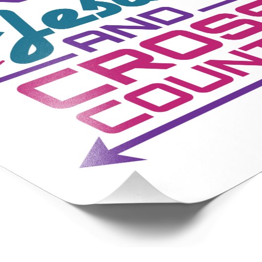 Dit meisje loopt op Jezus en Land. Foto Afdruk (Hoek)