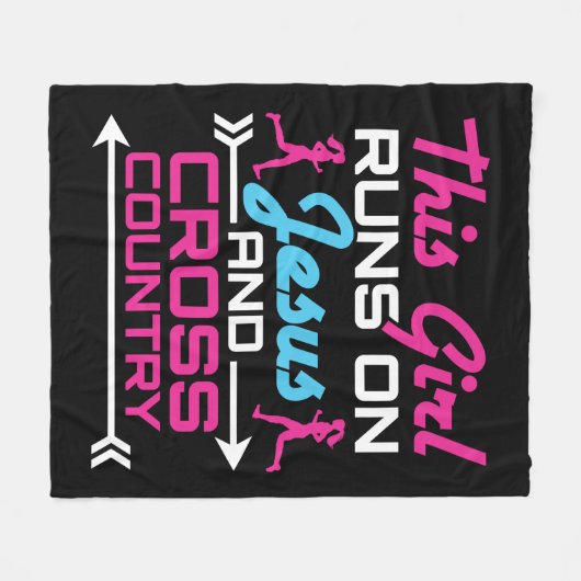 Dit meisje loopt op Jezus en landscheerbeurt. Fleece Deken (Voorkant (Horizontaal))