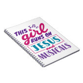 Dit meisje loopt op Jezus en Musicals Notitieboek (Rechterzijde)