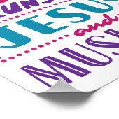 Dit meisje loopt op Jezus en Musicals Poster (Hoek)