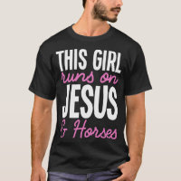 Dit meisje loopt op Jezus en Paarden die paardenme