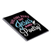 Dit meisje loopt op Jezus en poëzie Notitieboek (Rechterzijde)