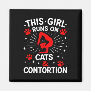 Dit Meisje Loopt Op Katten En Contortie Yoga _2 Magneet