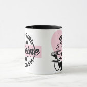 Dit meisje loopt op sarcasme en koffie Mok (Midden)