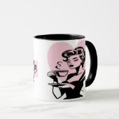 Dit meisje loopt op sarcasme en koffie Mok (Voorkant rechts)