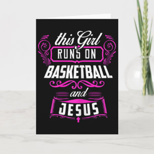 Dit Meisje Loopt Op Sketll En Jezus Geschenk Kaart