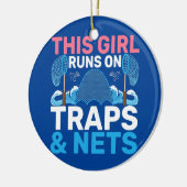 Dit meisje loopt op Traps Nets Marine Biology Keramisch Ornament (Links)