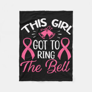 Dit meisje moet de bell Chemo Afstudeerder Breast Fleece Deken