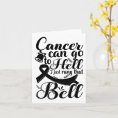 Dit meisje moet de bell Chemo Afstudeerder Breast  Kaart (Gele Bloem)