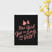 Dit meisje moet de Bell Chemo Afstudeerder Breast  Kaart (Gele Bloem)