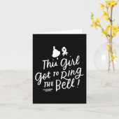 Dit meisje moet de Bell Chemo Afstudeerder Breast  Kaart (Gele Bloem)