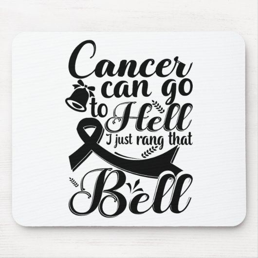 Dit meisje moet de bell Chemo Afstudeerder Breast  Muismat (Voorkant)