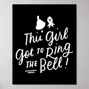 Dit meisje moet de bell Chemo Afstudeerder Breast Poster