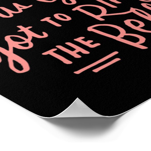 Dit meisje moet de Bell Chemo Afstudeerder Breast Poster (Hoek)