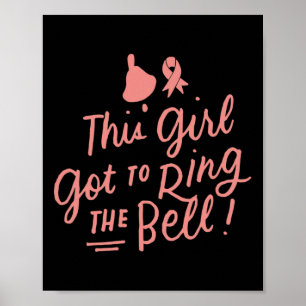 Dit meisje moet de Bell Chemo Afstudeerder Breast Poster