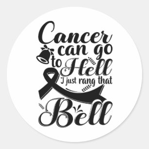 Dit meisje moet de bell Chemo Afstudeerder Breast  Ronde Sticker